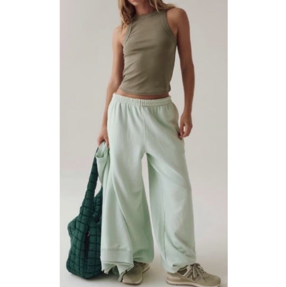 New Free People Movement Sage Stone Ribbed Knockout Tank Top FallCore Size XS